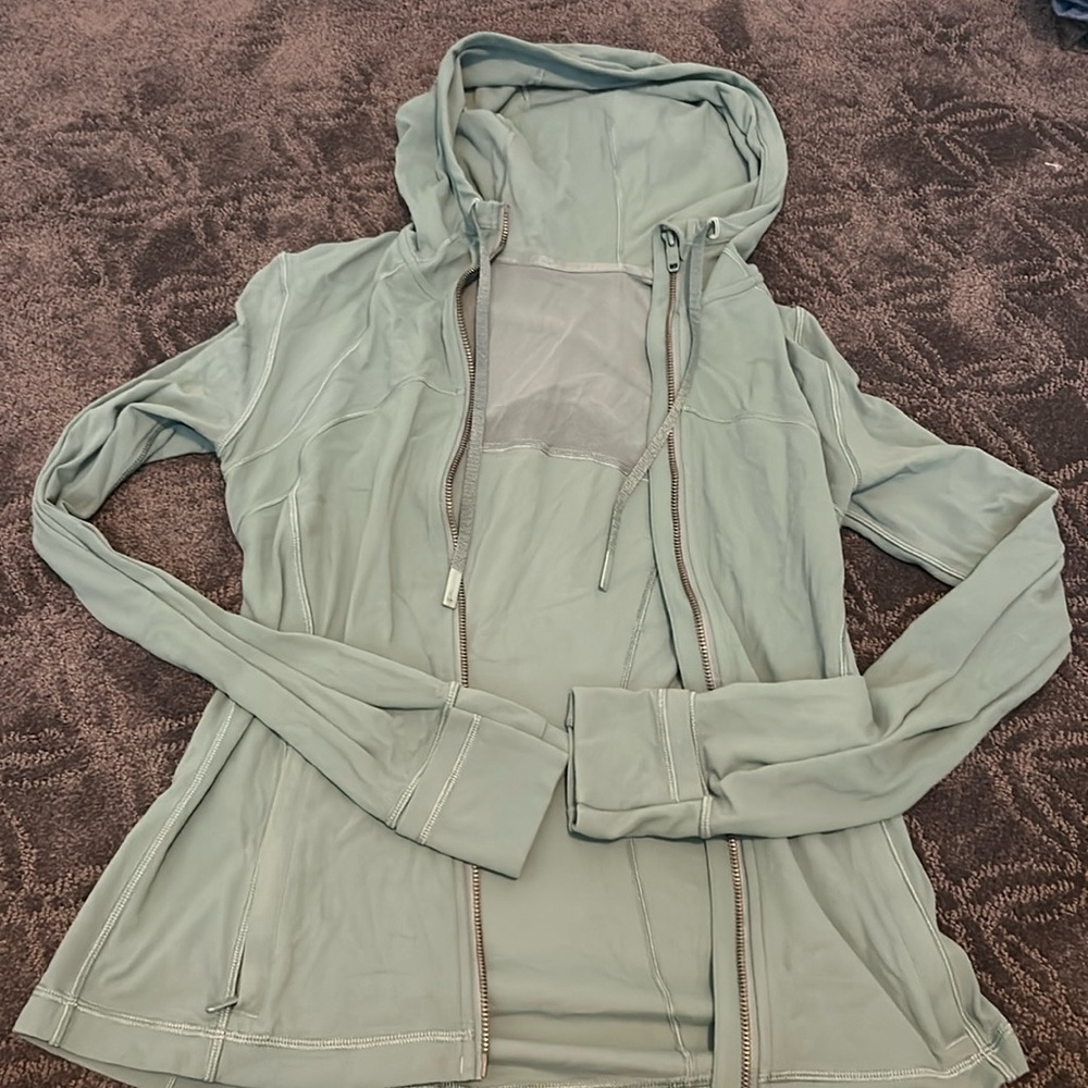 lululemon athletica Sage Green Full-Zip Hooded Jacket - Picture 5 of 5